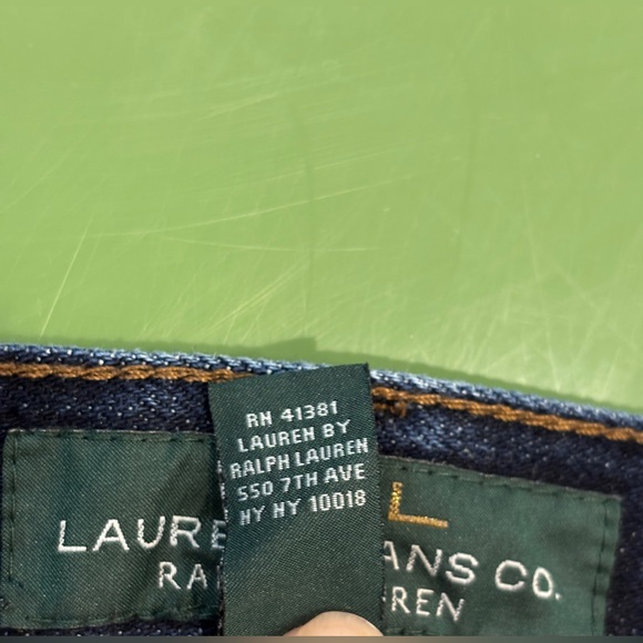 Lauren Ralph Lauren-LRL-Women's Dark Wash Slight Bootcut Blue Jeans Size 10‎ - Picture 7 of 8